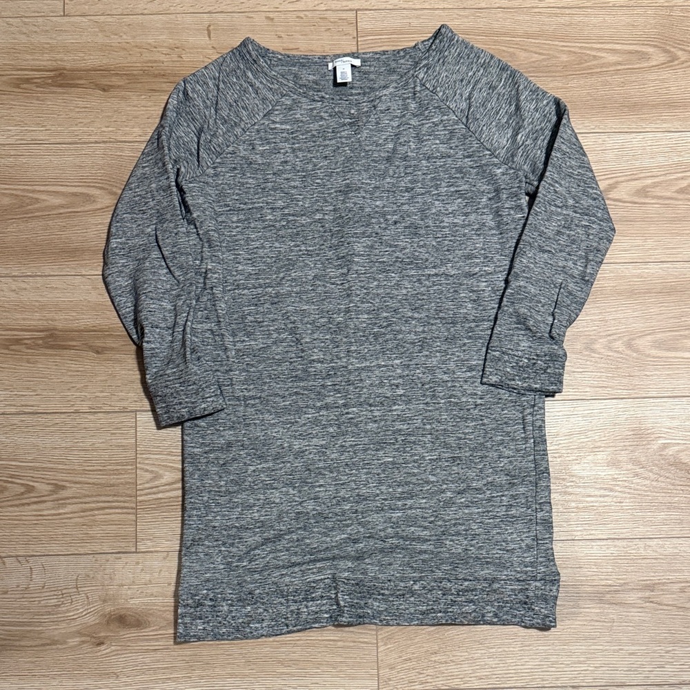 Daily Ritual Heather Gray Sweatshirt Dress